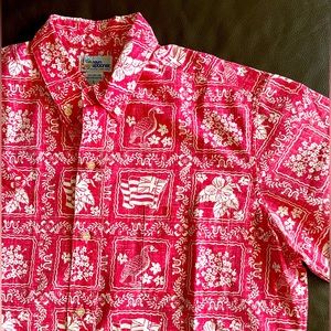 Reyn Spooner Lahaina Sailor Print Red Large